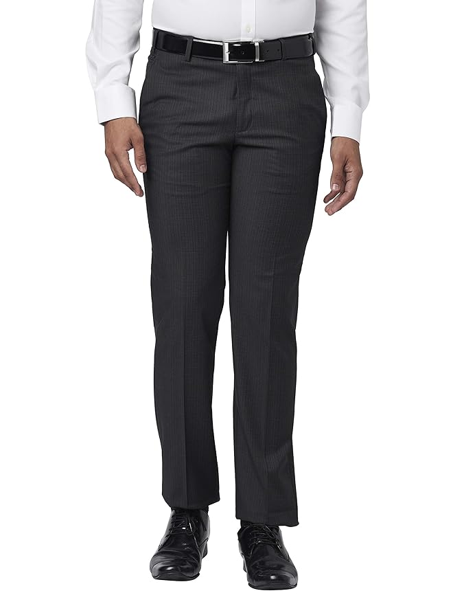 Buy Park Avenue Black Trousers at Amazon.in