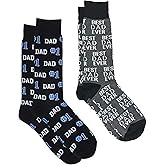 360 Threads Mens Novelty Socks 2 Pair Set - Christmas Holiday Fathers Day Food