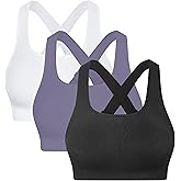 GXXGE Sports Bras for Women High Support Adjustable Straps Padded Cross Back Sport Bra for Workout Yoga Running Gym