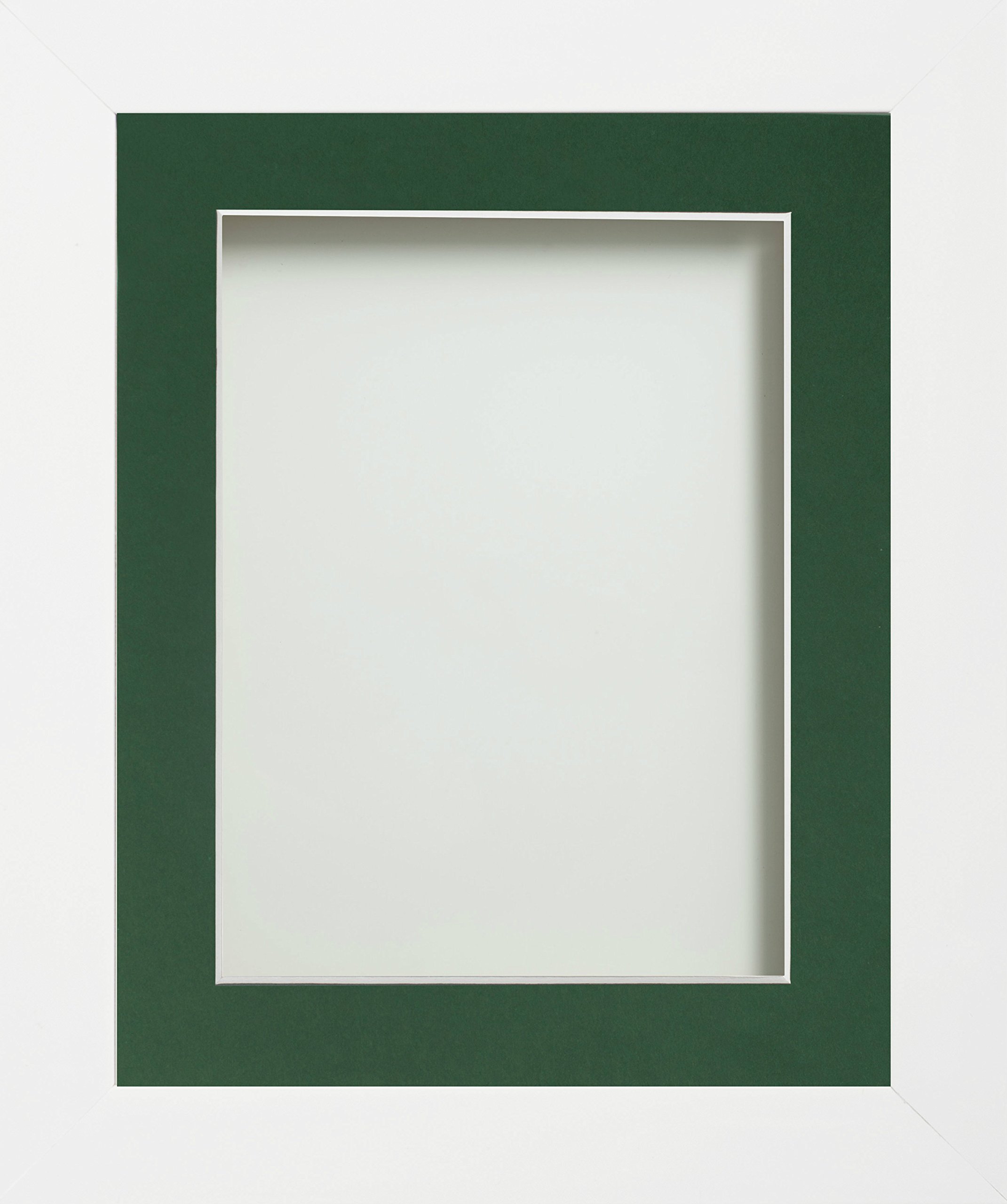 Frame Company Candy Range White Picture Photo Frames with Mount*Choice of Colours*