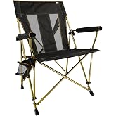 Equip Comfort Click XL Hard Arm Chair - Solid Poly - Black &amp; Gold