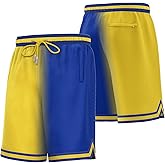 KXK Men’s Mesh Basketball Shorts,Athletic Shorts Gym Running Training Shorts with Pockets