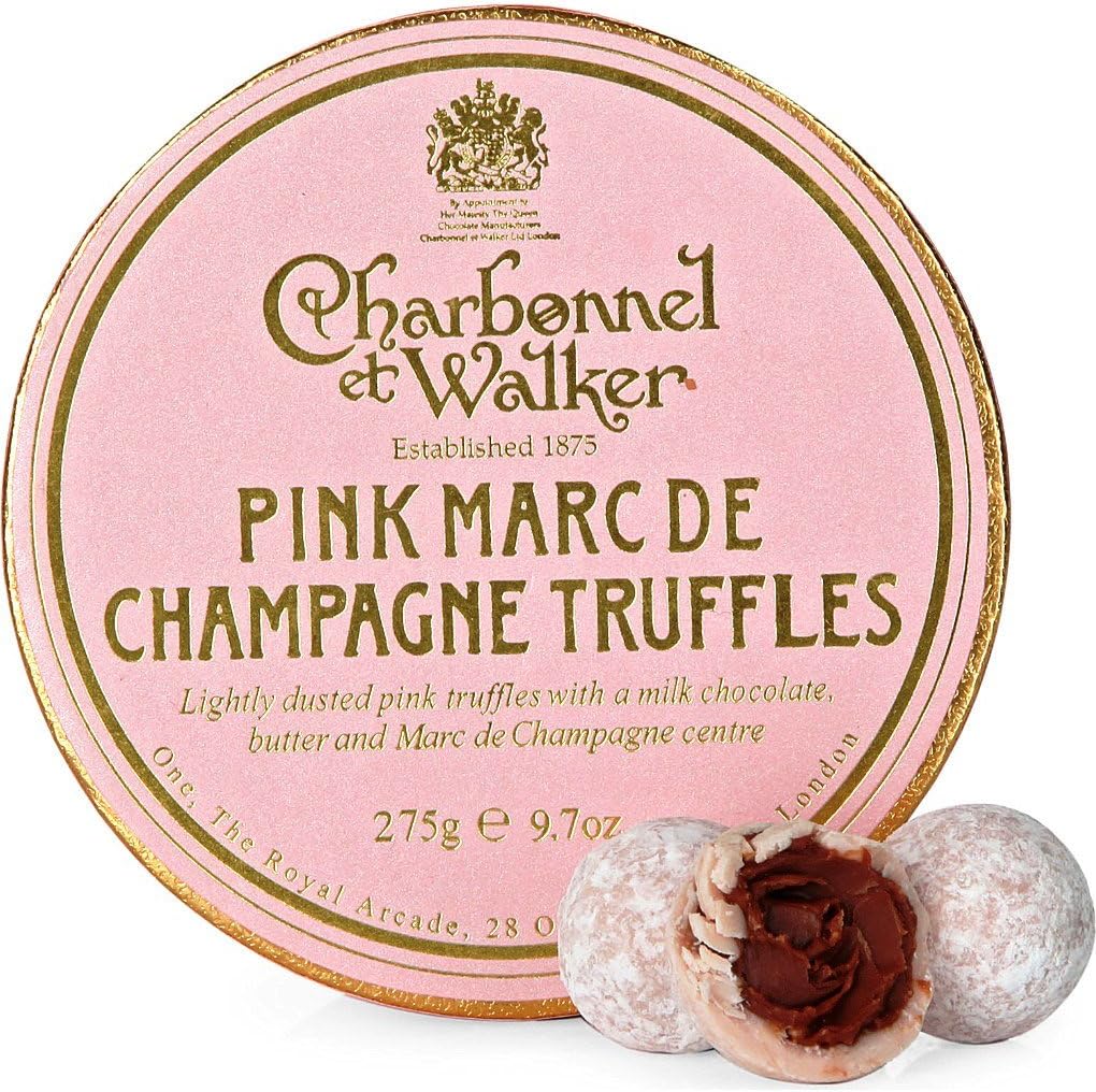 英国王室御用達 Charbonnel Et Walker シャボネル エ ウォーカー ピンクマールドシャンパーニュトリュフ 275g Pink Marc De Champagne Truffles 並行輸入品 Charbonnel Et Walker シャルボネル エ ウォーカー チョコレートトリュフ 通販 Amazon