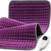 17"x33" Heating Pad for Back Pain Relief, Extra Large Electric Heated Pads | L Heat Pad for Neck/Shoulder/Leg/Knee/Arm/Cramps, Christmas Birthday Gifts for Mom Dad Women Men, 6 Heat Settings Auto-Off