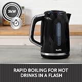 Breville Bold Black Electric Kettle 1.7L 3kW Fast Boil VKT221 view 2
