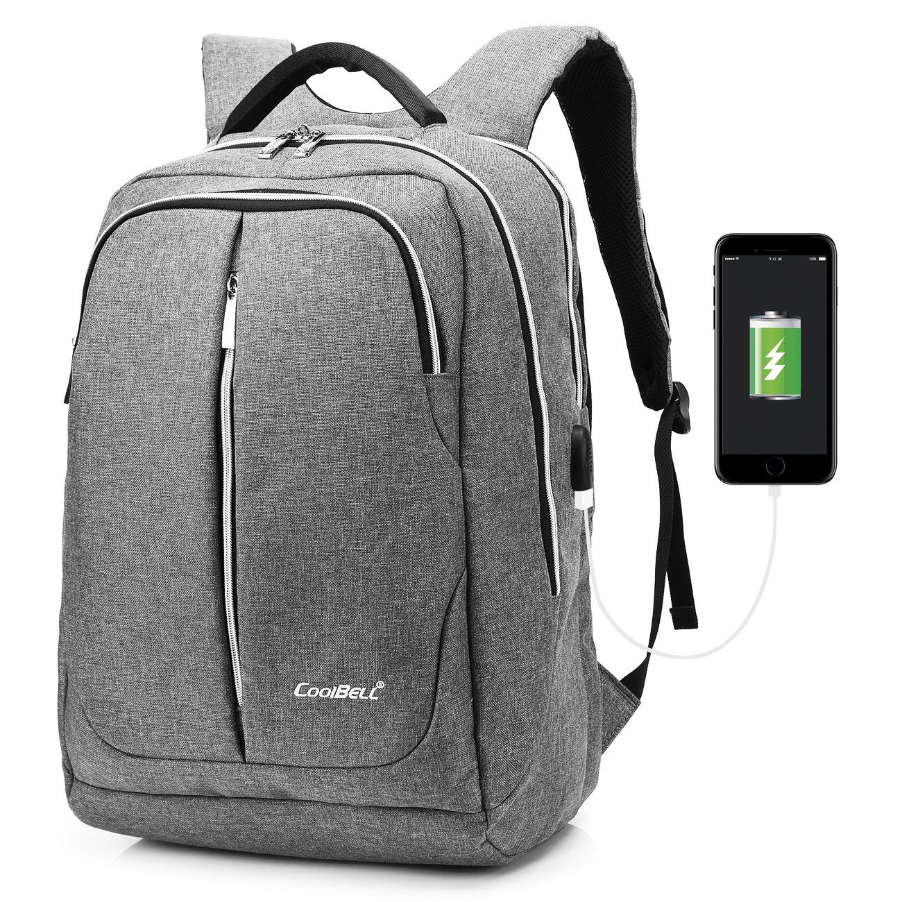 coolbell backpack usb