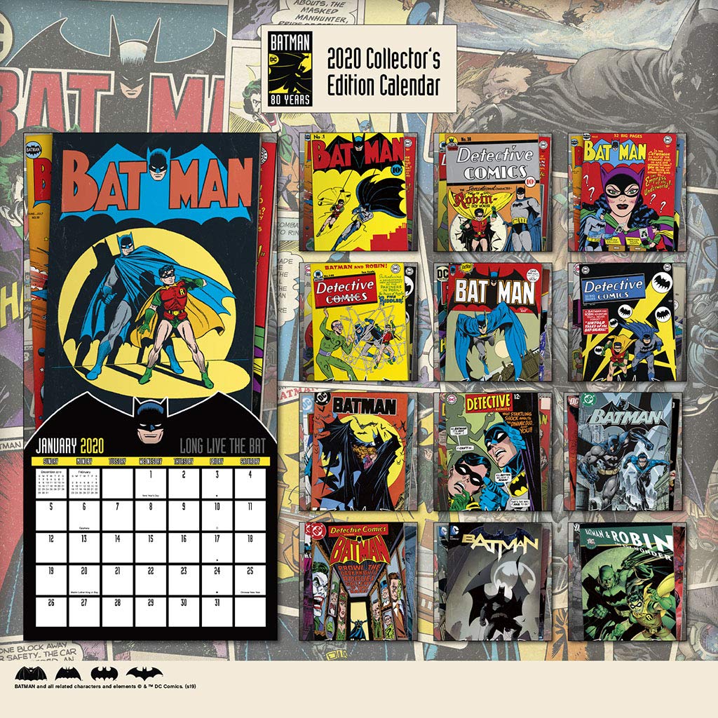 Batman 80th Anniversary 2020 Collector S Edition Calendar Trends International 9781438871479 Amazon Com Books Batman 80th Anniversary 2020 Collector S Edition Calendar Trends International 9781438871479 Amazon Com Books
