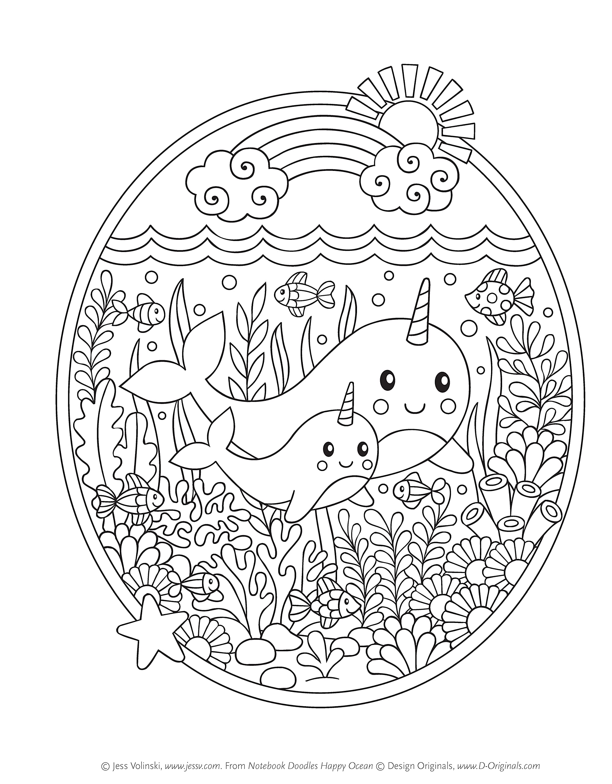 Notebook Doodles Happy Ocean: Coloring & Activity Book (Design Originals) 32 Designs of Whales, Dolphins, and More - Beginner-Friendly Inspiring Art Activities for Tweens, on Thick Perforated Paper Notebook Doodles Happy Ocean: Coloring & Activity Book (Design Originals) 32 Designs of Whales, Dolphins, and More - Beginner-Friendly Inspiring Art Activities for Tweens, on Thick Perforated Paper Note