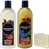 Bath & Body Works Tropidelic Moisturizing Conditioner and Shampoo Duo Set with a Natural Oats Sample Soap
