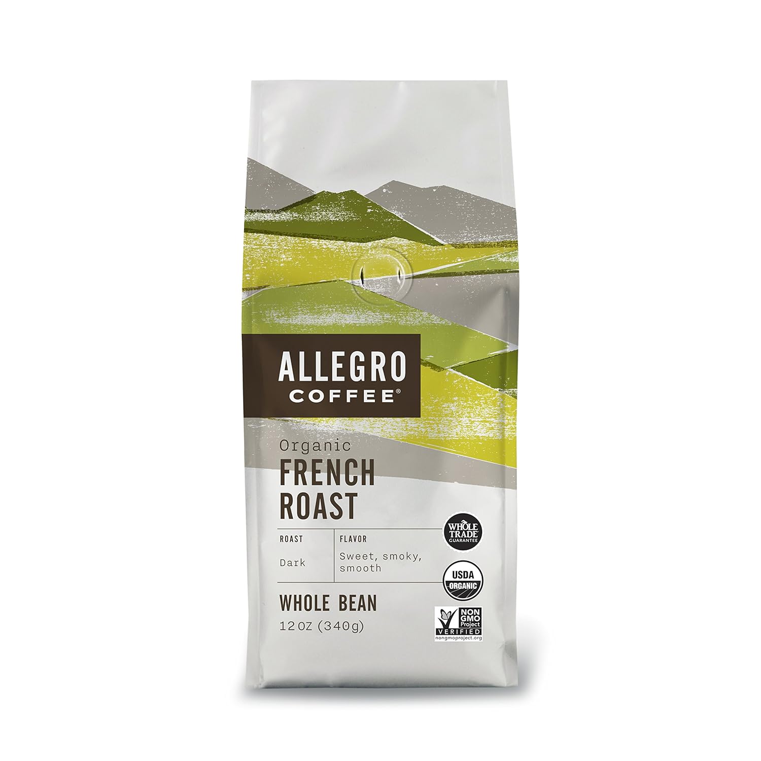 Allegro Coffee Organic French Roast Whole Bean Coffee, 12 oz