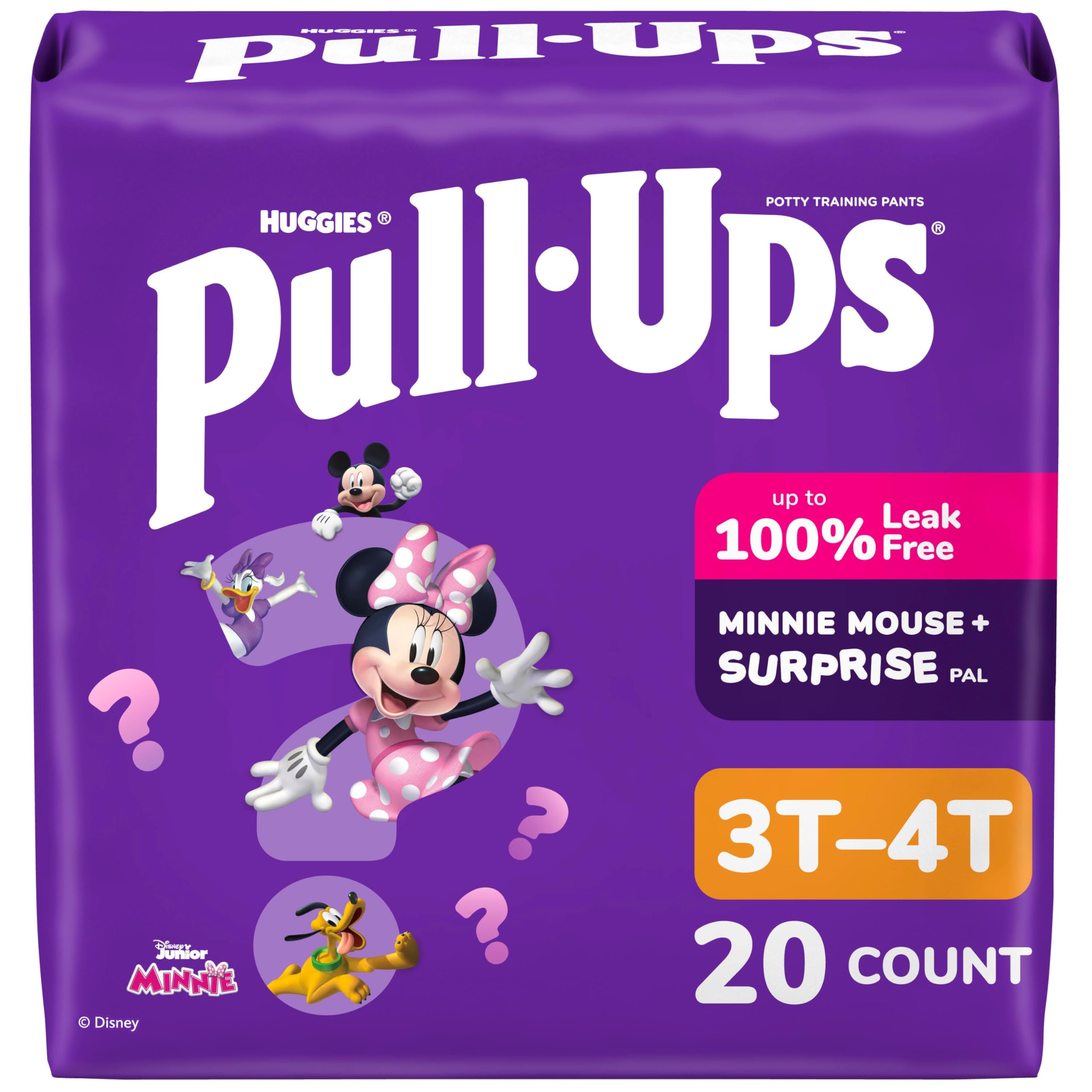 Photo 1 of DAMAGED PKG Pull-Ups Girls' Potty Training Pants, Size 3T-4T Training Underwear (32-40 lbs), 20 Count