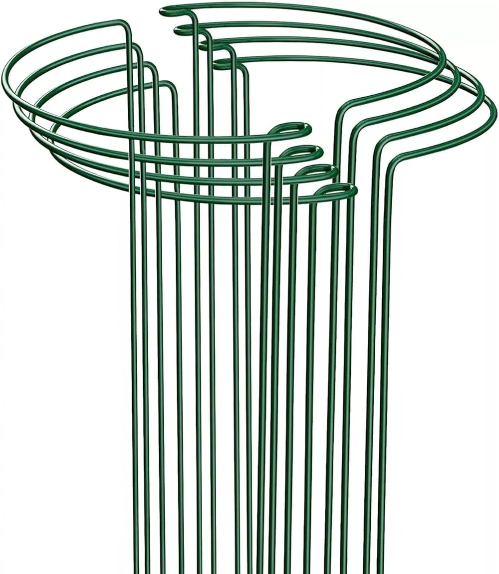 Garden Mile 8Pcs Heavy Duty Large Circular Plant Support Frame Adjustable Rings