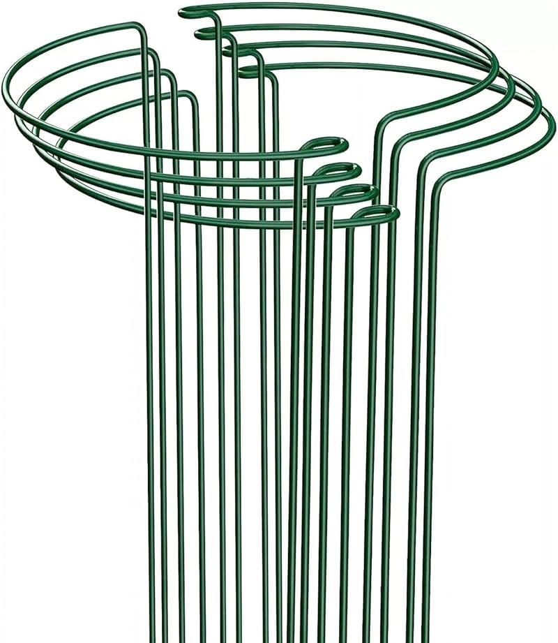 Garden Mile 8Pcs Heavy Duty Large Circular Plant Support Frame Adjustable Rings