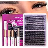 Ocean Pearl Lash Clusters 320PCS 12-20MM 30D+40D+80D+100D Lash Extension Kit Lashes Clusters Eyelashes Cluster Eyelash Extens