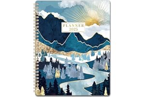 TERSUS 2025 Planner - JAN 2025 - DEC 2025, Planner 2025, 8'' x 10'', 2025 Weekly Monthly Planner Spiral Bound, 2025 Calendar Planner, Premium Paper