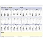 AT-A-GLANCE 2026 Erasable Calendar, Dry Erase Wall Planner, 16" x 12", Medium, Reversible, QuickNotes (PM550B2826)