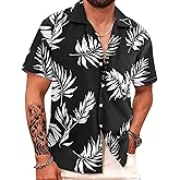 APTRO Men's Hawaiian Shirt Short Sleeve Summer Beach Tropical Button Down Shirt
