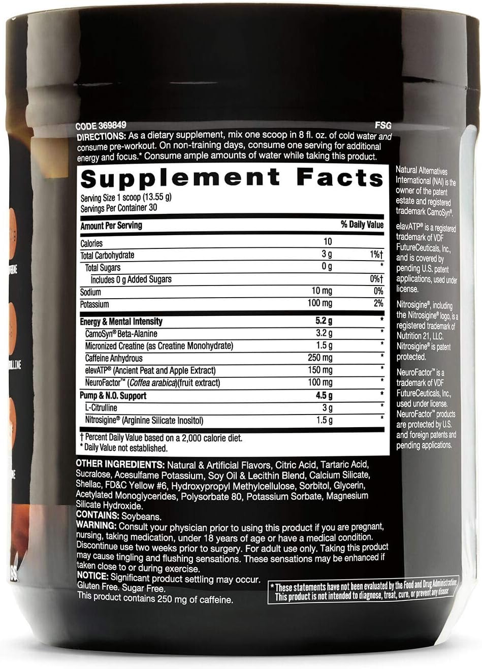 Beyond Raw LIT | Clinically Dosed Pre-Workout Powder | Contains Caffeine, L-Citruline, and Beta-Alanine, Nitrix Oxide and Preworkout Supplement | Orange Mango | 30 Servings: Health & Personal Care