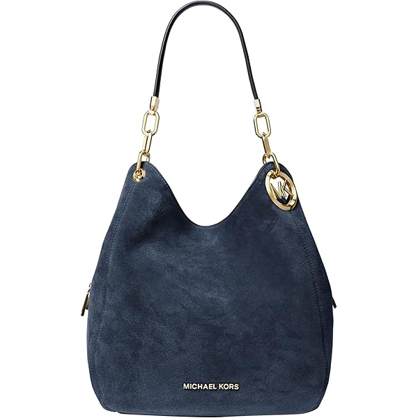 Bolsos Mujer Michael Kors Bolso De Piel Nuevo Azul Y Cafe