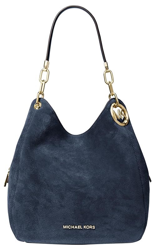 Michael Kors Lillie Large Chain Shoulder Bag, Navy