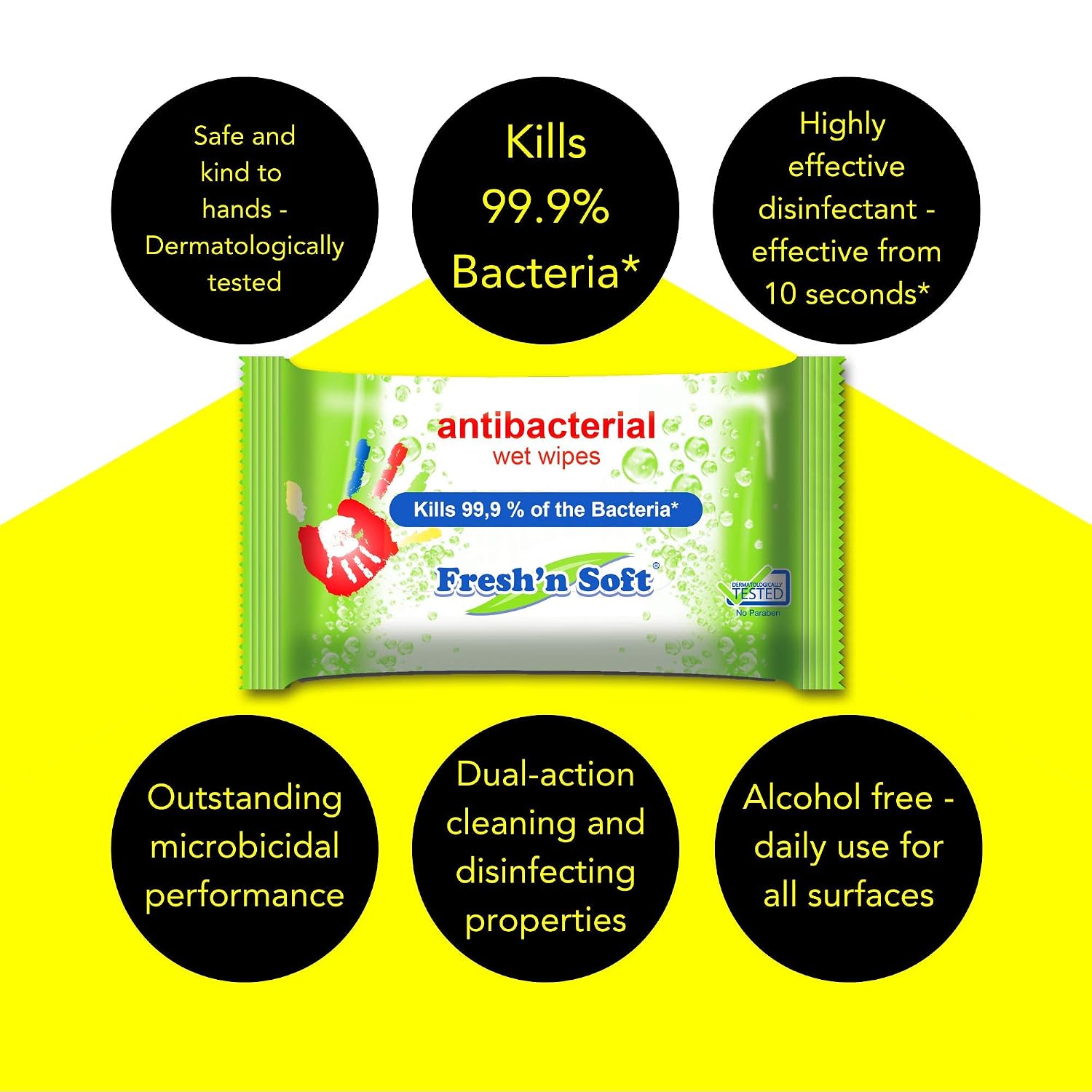 Multi-Purpose Antibacterial Disinfectant 15 Pack Multipack Total (180) Wipes For Hard Surfaces Gym Equipment Keyboards Door Handles Effective Against Bacteria - Image 4