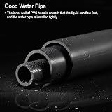 Sourcing Map PVC Rigid Tube 56.5mm ID 63mm OD 0.35m Dark Grey High Impact view 6