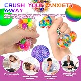Vibbang 6 Pack Rainbow Sensory Stress Balls Color Changing Fidget Toy Kids view 5