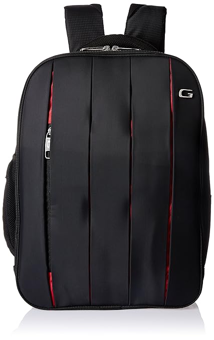 Gear Sport 18 ltrs Black and Red Laptop Bag (BUS0PLEAT0109)