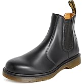Dr. Martens Unisex 2976 Smooth Leather Chelsea Boot, Black, 9 Women/8 Men