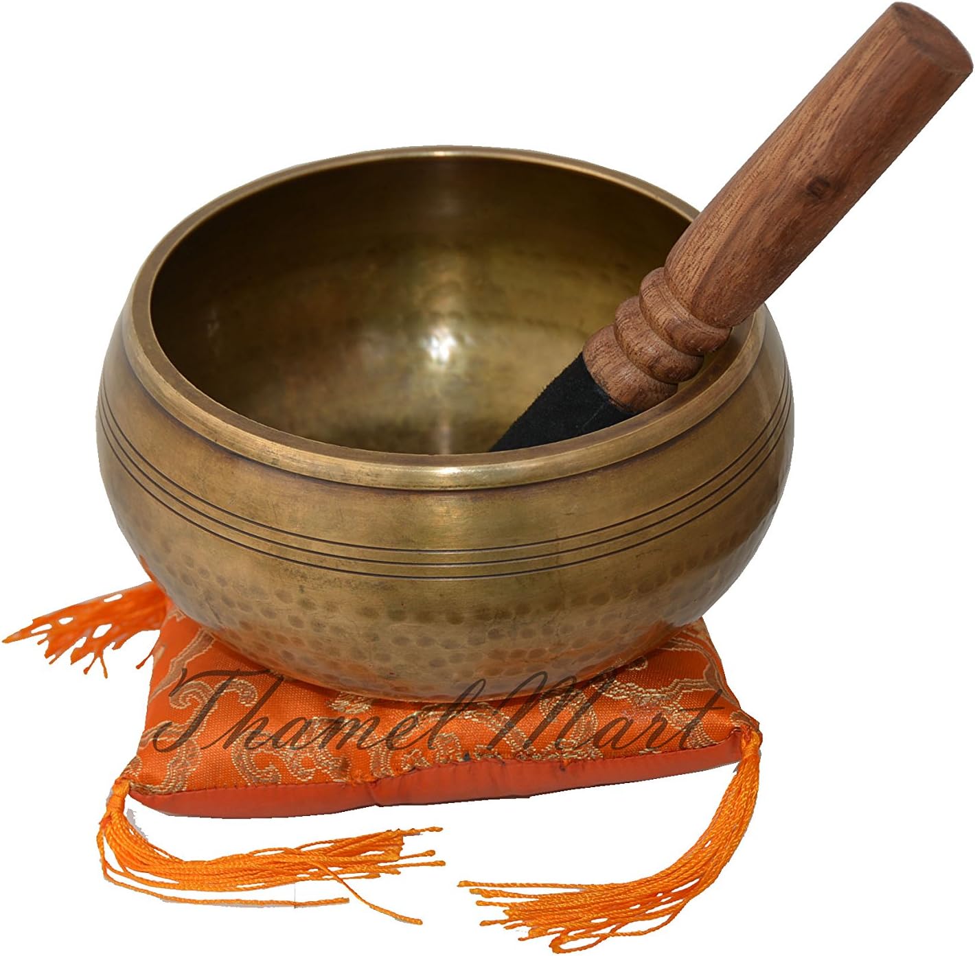 6 " G Chakra Tibetan Buddhist Singing-Hand beaten singing bowl,Release Your Inner Peace