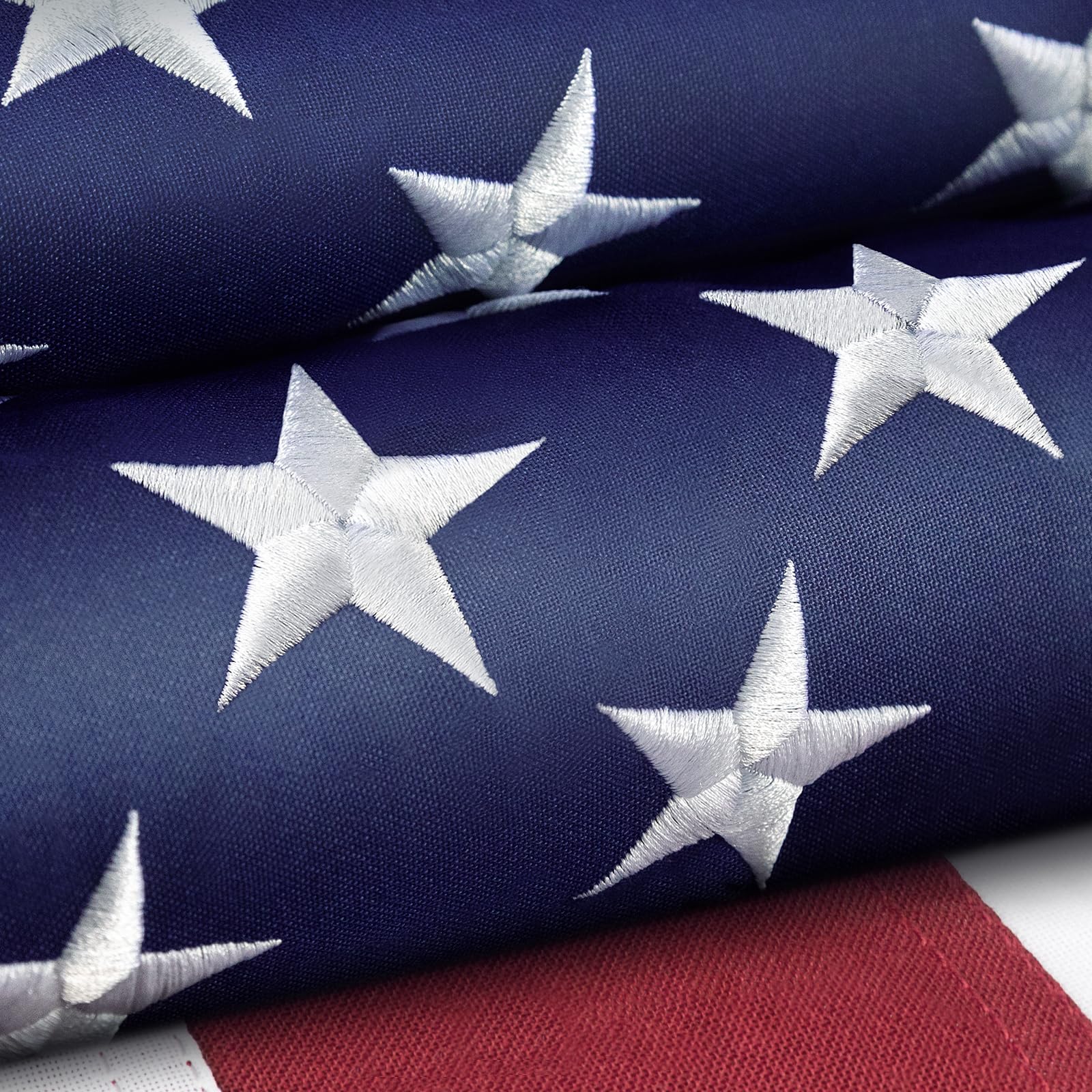Spun Polyester American Flag 8x12 FT TearProof Series Outdoor Heavy Duty - American Flags for Outside 8x12 Longest Lasting, Premium Tough US Flag 8x12 FT, Spun Polyester USA Flag with Luxury Embroidered Stars, Brass Grommets Image Spun Polyester American Flag 8x12 FT TearProof Series Outdoor Heavy Duty - American Flags for Outside 8x12 Longest Lasting, Premium Tough US Flag 8x12 FT, Spun Polyester USA Flag with Luxury Embroidered Stars, Brass Grommets Image
