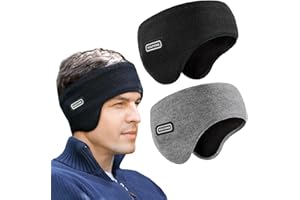Ear Muffs Double-Layer Ear Warmer headband, Fleece Winter Headband for Men Fashion Ear Covers for Running Cycling
