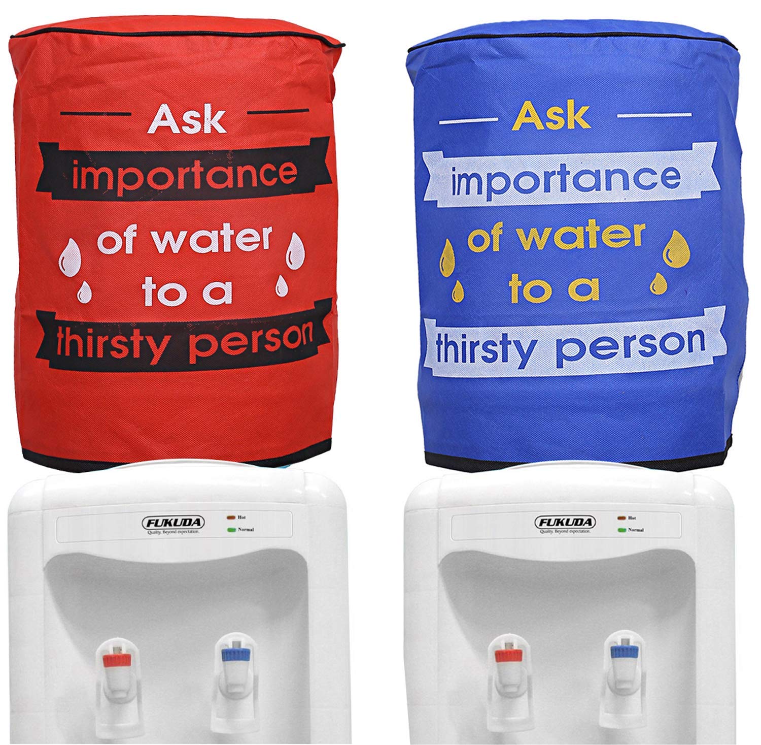 Buy KUBER INDUSTRIES Rexine 2 Pieces Water Dispenser Bottle Cover with
