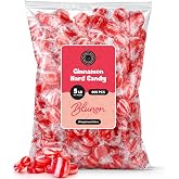 Cinnamon Candy Striped Discs - 5 Pounds Bulk - Hard Candies Individually Wrapped - 400 Pieces