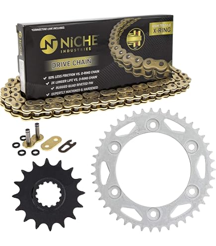 NICHE Drive Sprocket Chain Combo for Kawasaki Ninja ZX9R Front 16