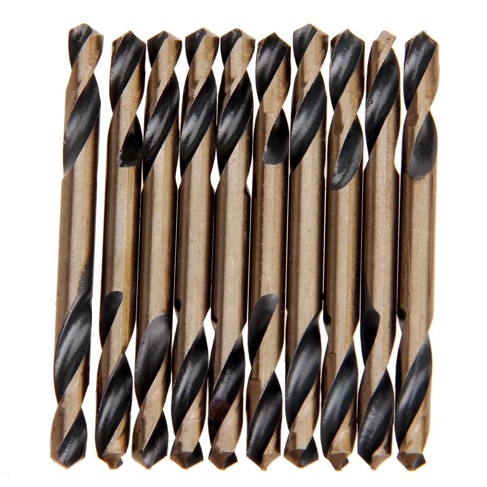Dophee 10PCS HSS Double Ended Drill Bits, 4.2mm Cobalt Drill Bit Set Electrical Drilling Tool for Metal Carbon Steel Aluminum Working Rotary Tool