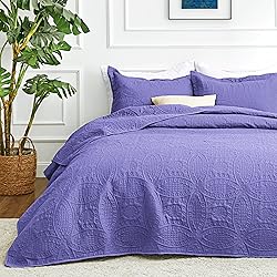 Love's cabin Twin Quilt Bedding Set Deep Purple
