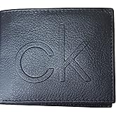 Calvin Klein Men's Genuine Leather Wallet with RFID Protection, Black, Standard, American