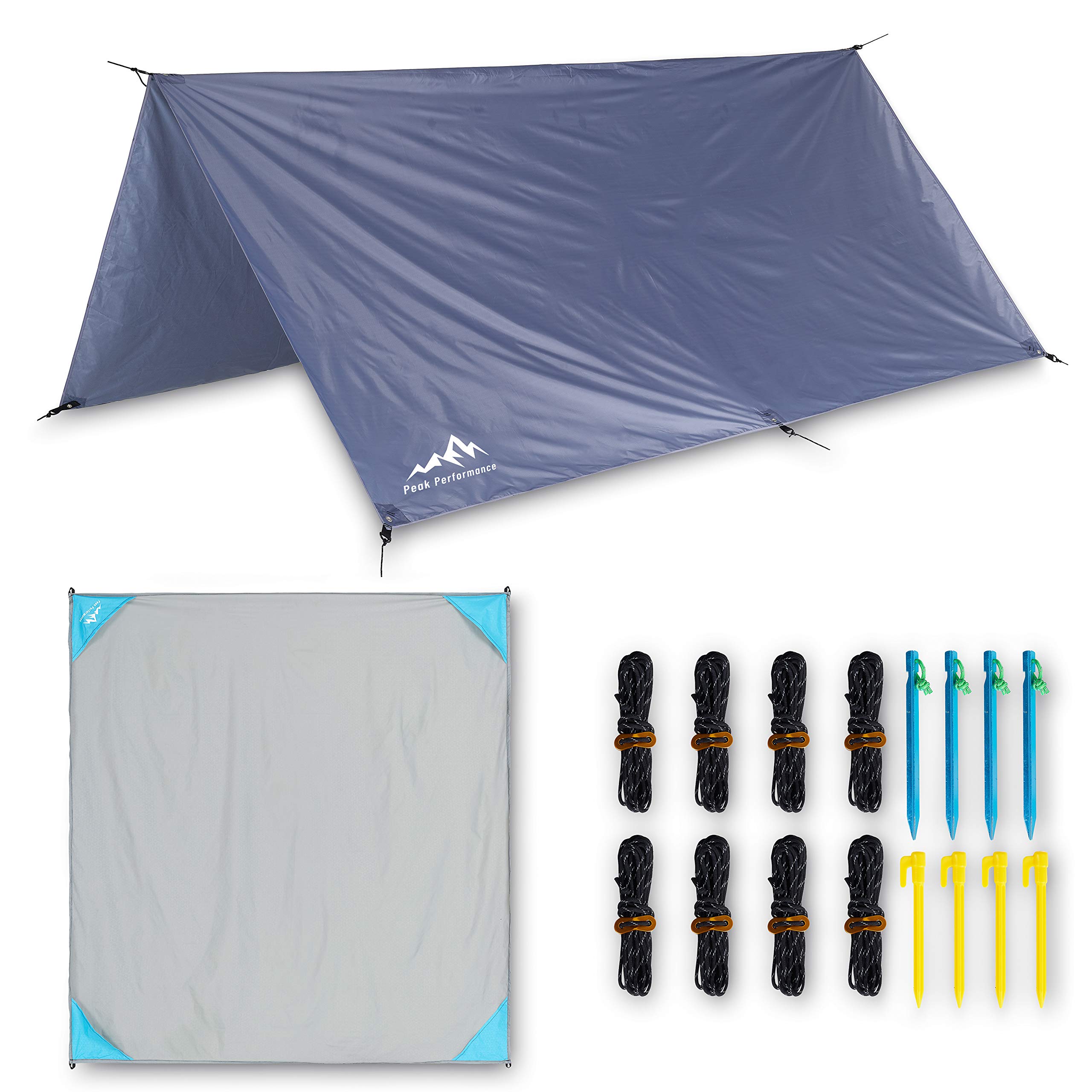 Buy Peak Performance Camping Shelter Tarp & Ground Blanket 3m x 3m