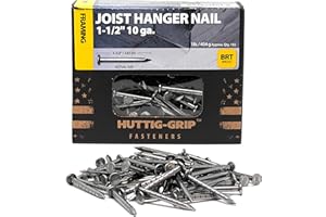 OHIY Huttig-Grip 1-1/2 inches Joist Hanger Nail 10 Gauge Bright Finish, 1 lb Pack of 165 Nails