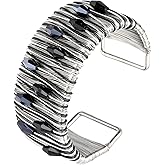 GAIACWOOD Chunky Gold Cuff Bracelets for Women Stack Silver Bracelet Vintage Bohemian Indian Bangles for Women Adjustable Open Wide Gold Bangle Bracelet Trendy Statement Jewelry