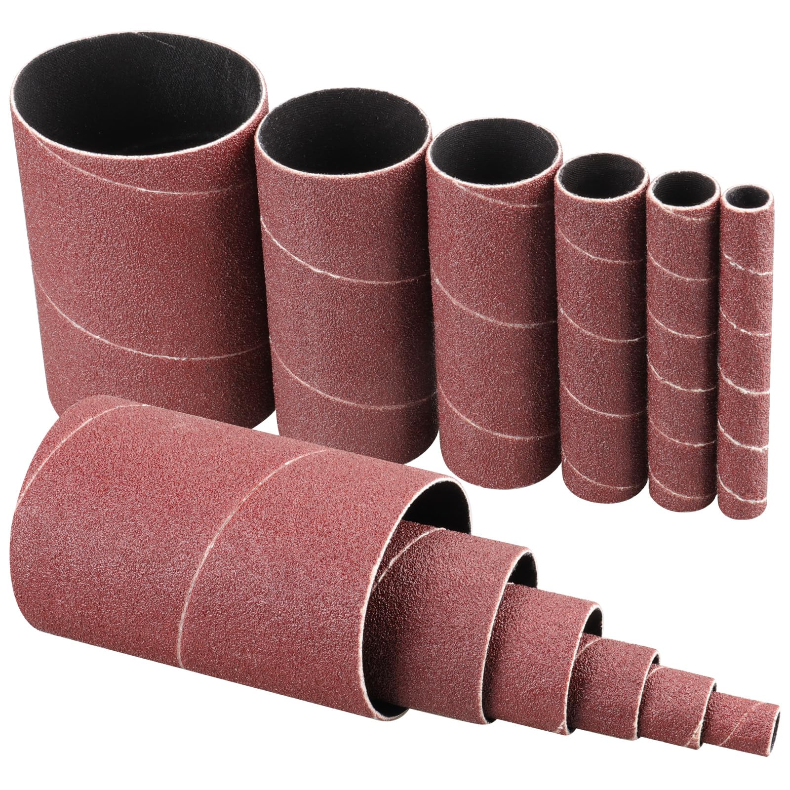 Shineboc 12PCS Aluminium Oxide Sanding Sleeves for Oscillating Sander, 80 Grit