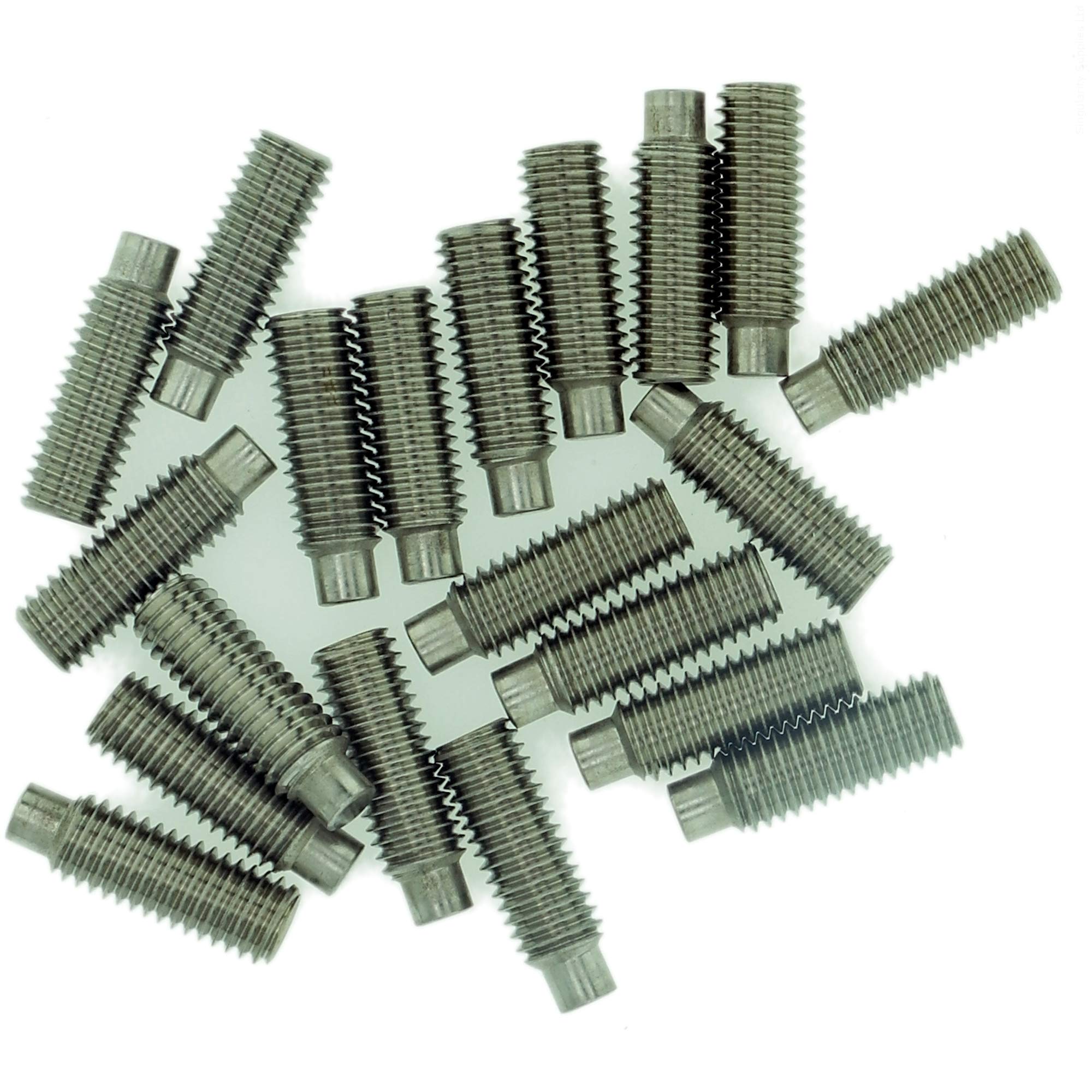 M2 (2mm x 4mm) Hex Socket Grub Screw (Dog Point) - Stainless Steel (A2) (Pack of 20)