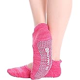 Live Happy Be Healthy Non-Slip Socks Yoga Barre Pilates Hospital Maternity Sock w/Grips for Women Men