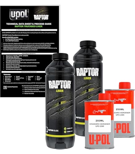 Amazon.com: 1 Liter RAPTOR Kit Black NR : Automotive