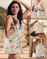 Miss Adola Aesthetic Canvas Tote Bag for Women