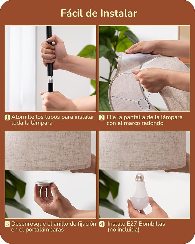 Candeeiro de chão minimalista com abajur bege, soquete E27, compatível com várias lâmpadas, candeeiro de arco preto de 160 cm com abater ajustável para quarto, sala de estar, escritório
