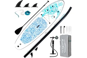 FEATH-R-LITE Inflatable Ultra-Light 10'×30''/10'6''×33'' Stand Up Paddle Board for All Skill Levels with Premium SUP Paddleboard Accessories,Non-Slip Comfort Deck for Youth & Adults