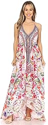 Sakkas 1817 - Lizi Womens Maxi High-low Halter