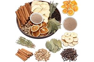 SIIFERT Christmas Simmering Potpourri Bag Cinnamon Stick Dried Orange Slice Apple Slice Lily Clove Rosemary Bay Leaf White Cardamom Powder, Fall Scent Fragrance Stovetop Potpourri Fall Thanksgiving Gift